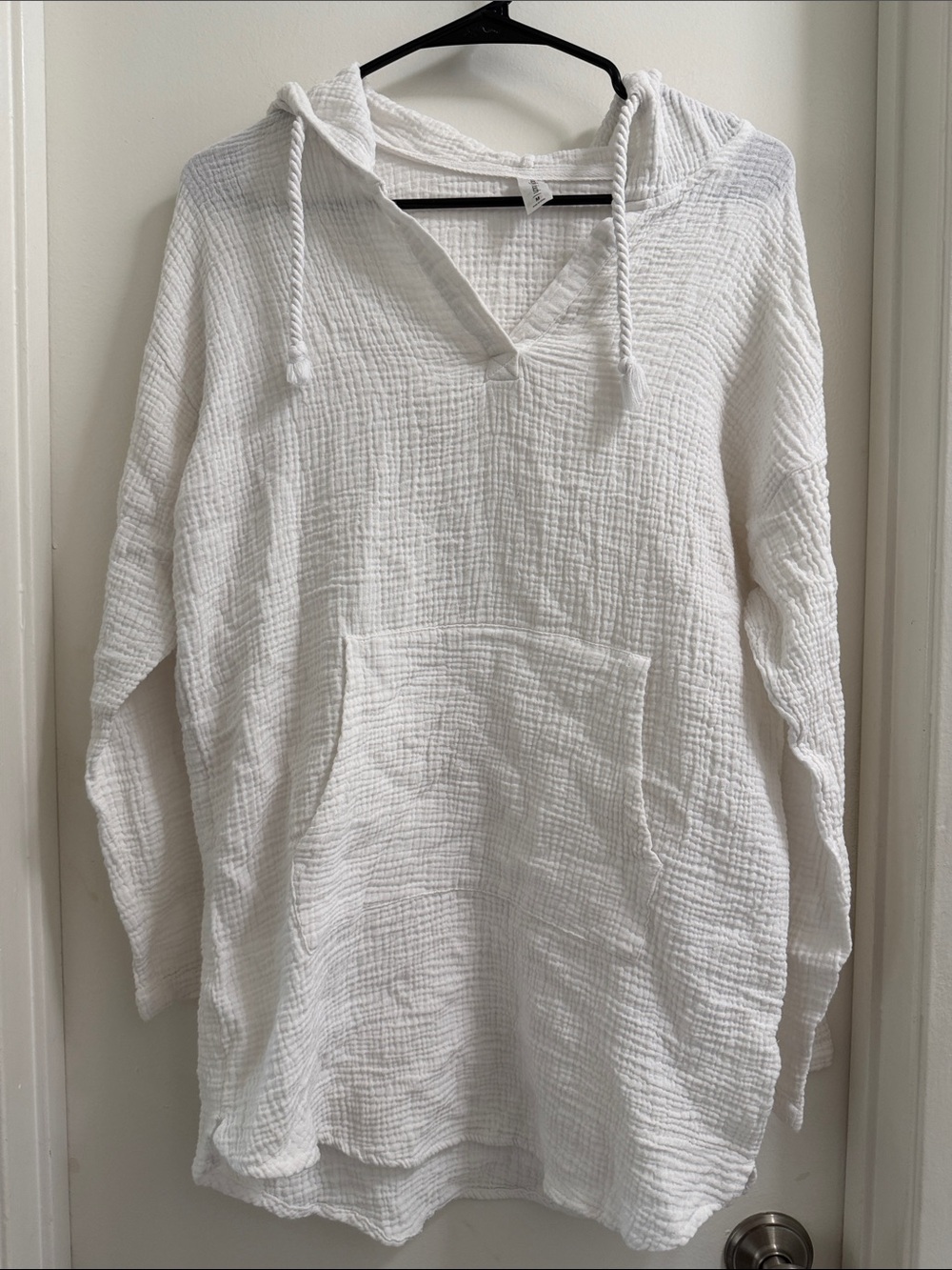 White Hooded Swim Coverup